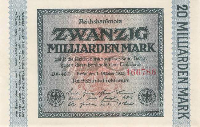 20 Milliarden Mark ro.115b DV